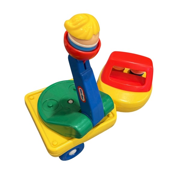 Vintage Little Tikes Toddle Tots Up N Down Truck Box Little 3 People Figures Box - Picture 11 of 15